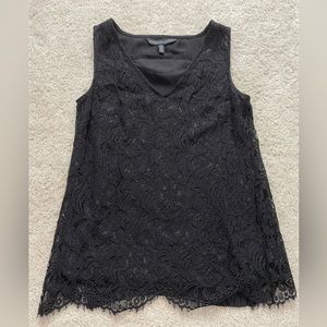 White House Black Market black lace tank/shell